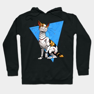 Cyborg Bobtail Cat Hoodie